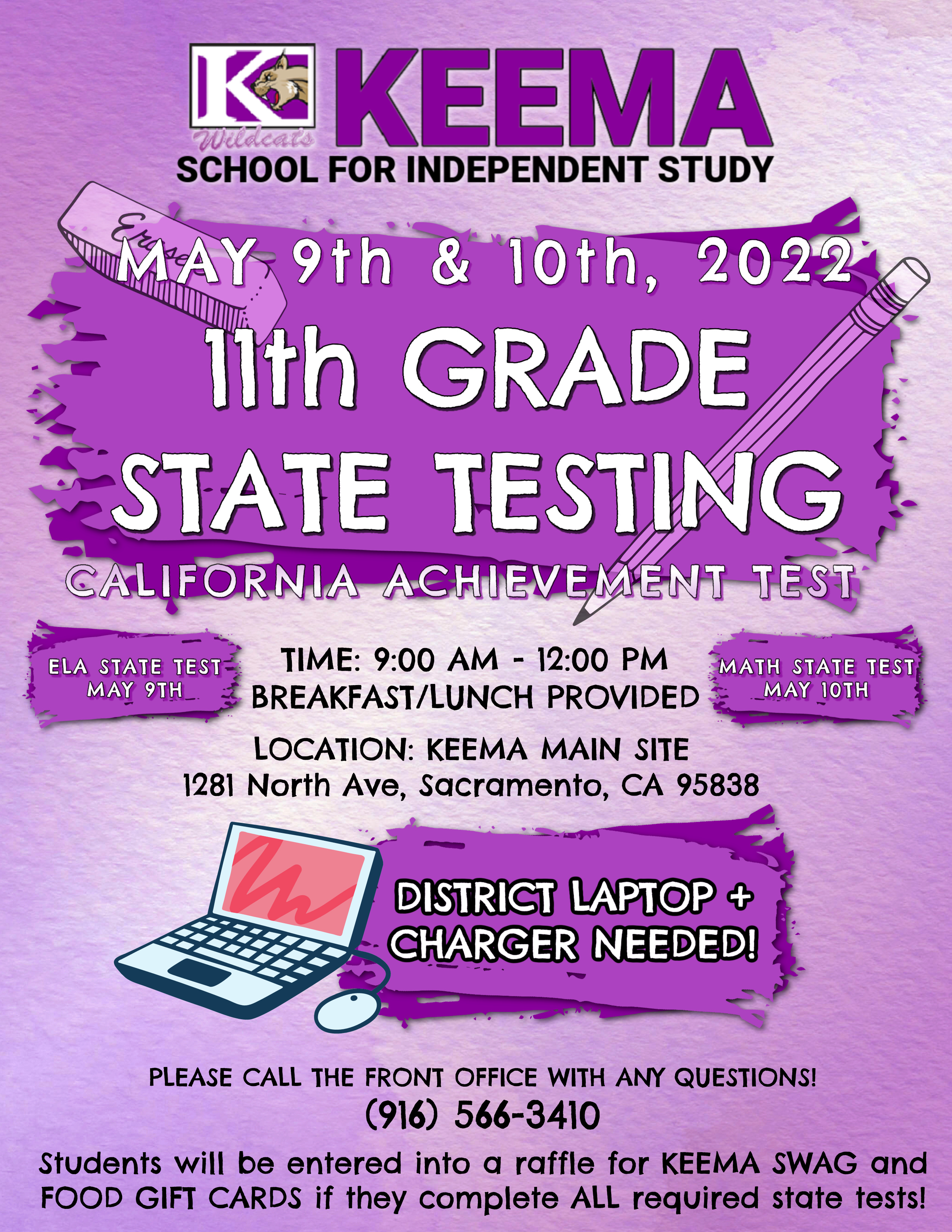 11th Grade testing