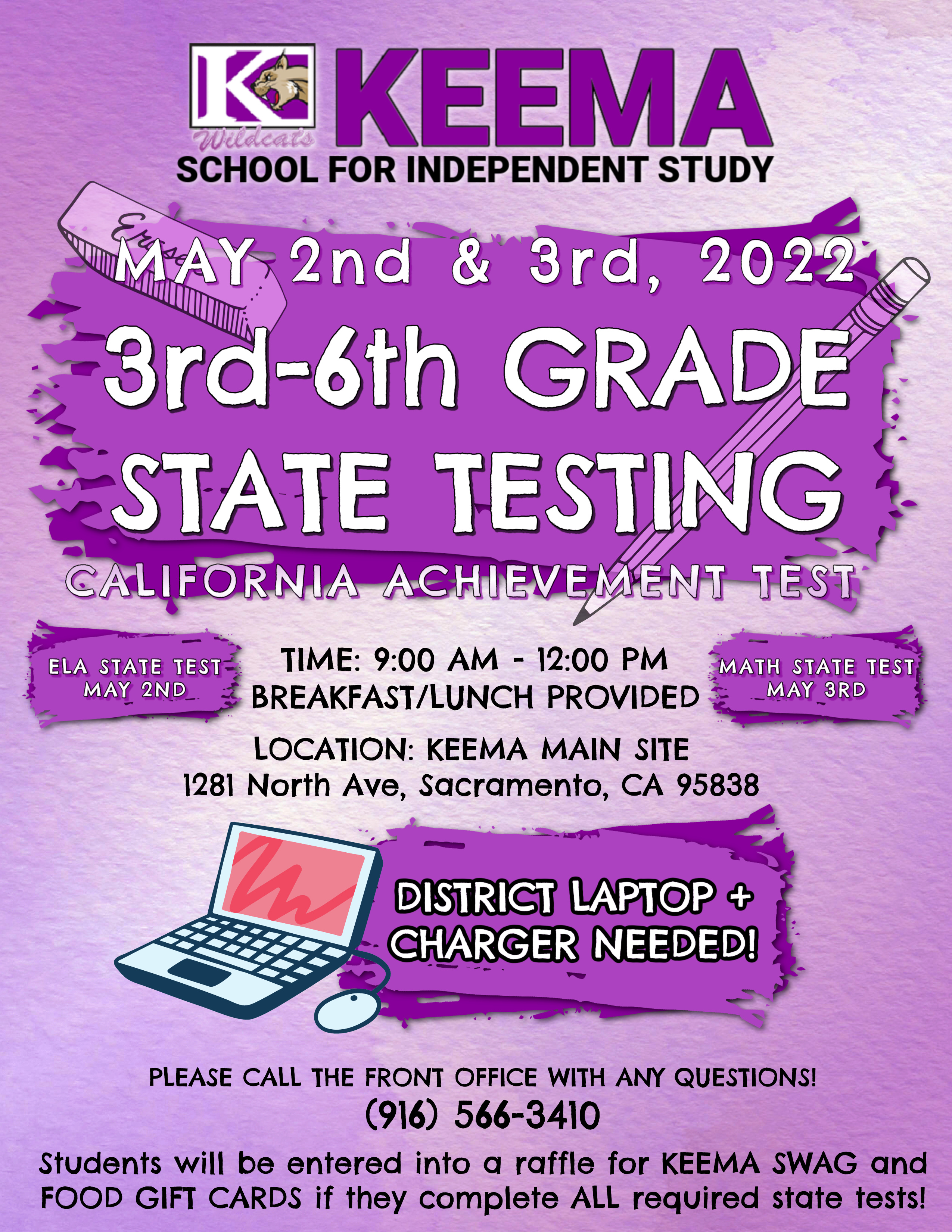 3-6th grade testing